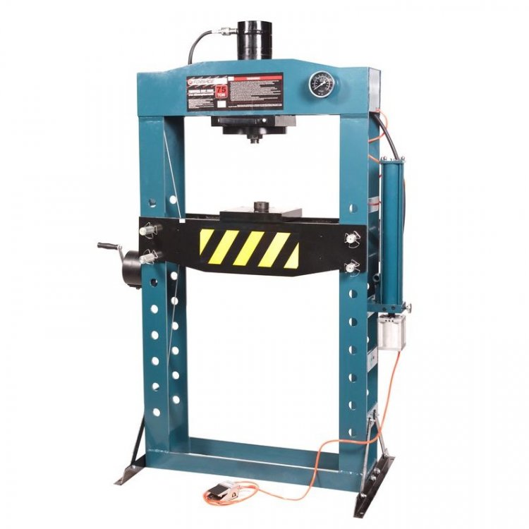 Пресс гидравлический с манометром напольный 75т, ручной/пневмо привод (раб. высота:0-900мм, раб. ширина:800мм, раб. стол:270х800мм,ход штока:240мм) Пресс гидравлический с манометром напольный 75т, ручной/пневмо привод (раб. высота:0-900мм, раб. ширина:800мм, раб. стол:270х800мм,ход штока:240мм)