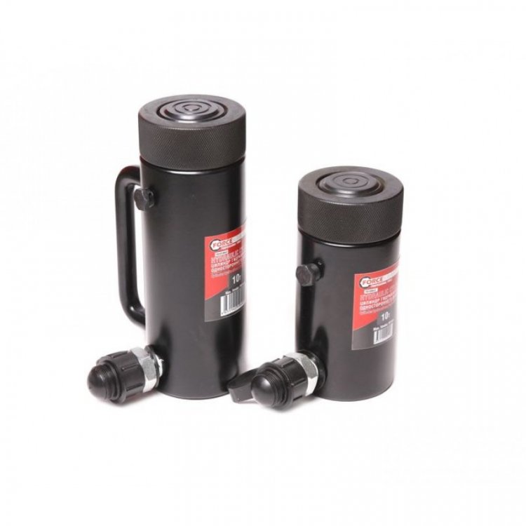 Цилиндр гидравлический с резьбовым штоком и гайкой для механической фиксации 10т (ход штока-100мм, Ø штока-45мм,общий Ø-68мм, L-194мм, 700bar) Цилиндр гидравлический с резьбовым штоком и гайкой для механической фиксации 10т (ход штока-100мм, Ø штока-45мм,общий Ø-68мм, L-194мм, 700bar)