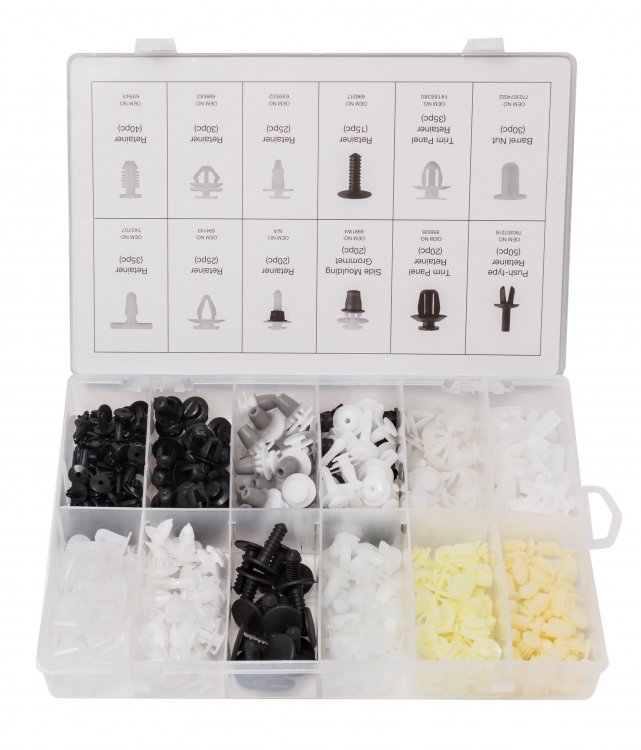 Набор клипс 345пр. (PEUGEOT), пластиковом органайзере Набор клипс 345пр. (PEUGEOT), пластиковом органайзере