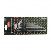 Набор ключей TORX Г-образных экстра длинных 7пр.(Т10,Т15,Т20,Т25,Т27,Т30,Т40) в пластиковом держателе Набор ключей TORX Г-образных экстра длинных 7пр.(Т10,Т15,Т20,Т25,Т27,Т30,Т40) в пластиковом держателе