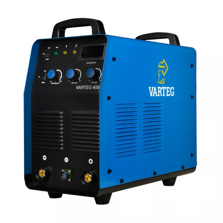 Сварочный аппарат VARTEG 400 - Регулировка горячего старта. Регулировка форсажа дуги (контроль стабилизации дуги). Отключаемый VRD. Антизалипание. Разъем под пульт ДУ. MMA, панельные розетки 35 мм2, напряжение питания: 380В±15%, Диапазон сварочного т Сварочный аппарат VARTEG 400 - Регулировка горячего старта. Регулировка форсажа дуги (контроль стабилизации дуги). Отключаемый VRD. Антизалипание. Разъем под пульт ДУ. MMA, панельные розетки 35 мм2, напряжение питания: 380В±15%, Диапазон сварочного т