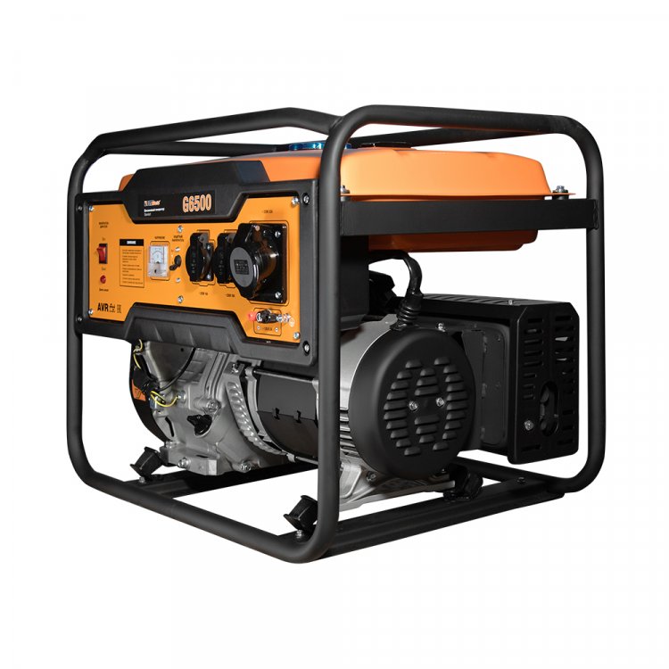 Бензиновый генератор FoxWeld Standart G6500  - Бензиновый электрогенератор предназначен для выработки однофазного, электрического тока напряжением 220 В и частотой 50 Гц.  С его помощью можно осуществлять питание электроприборов, электроинструмента,