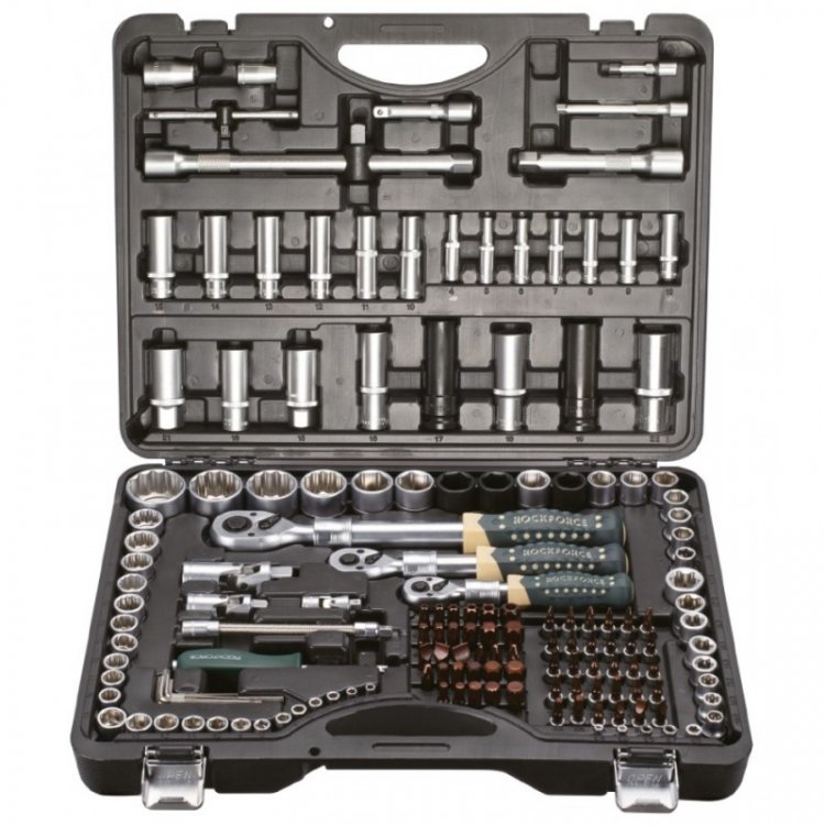 Набор инструментов 150+6пр.1/4"3/8" 1/2"(6-гр.)(4-36мм; 3/8":10-19мм 12гр.; 1/2":27,30,32,36-12гр.)+(биты 5/16":М6,8,10,12,14; гибкий удлинитель 1/4") Набор инструментов 150+6пр.1/4"3/8" 1/2"(6-гр.)(4-36мм; 3/8":10-19мм 12гр.; 1/2":27,30,32,36-12гр.)+(биты 5/16":М6,8,10,12,14; гибкий удлинитель 1/4")