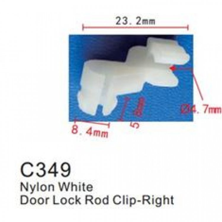 Клипса для крепления внутренней обшивки а/м Тойота пластиковая (100шт/уп.)