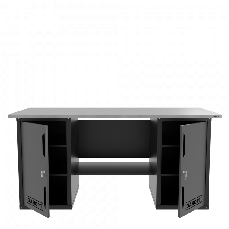 Верстак двухтумбовый, серый 1800*700 Garopt, GT1800DD.grey