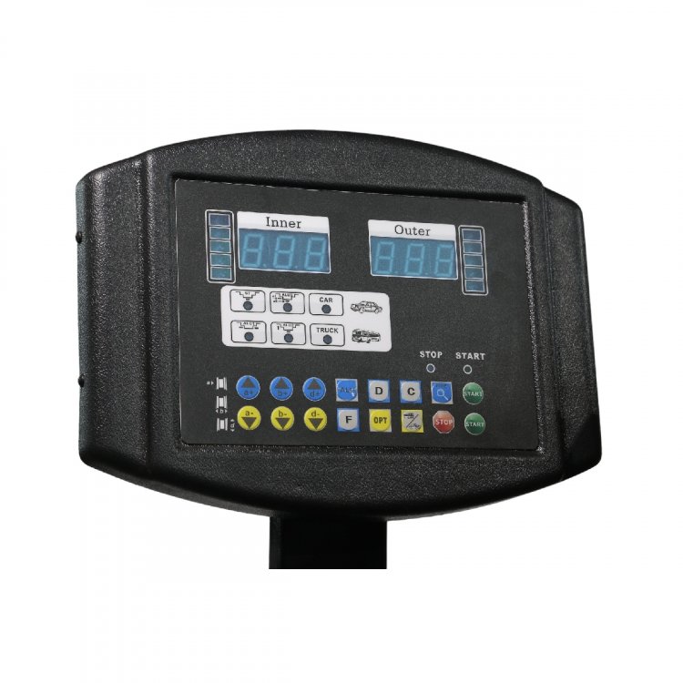 Балансировочный станок для грузовых автомобилей с ручным вводом параметров Балансировочный станок для грузовых автомобилей с ручным вводом параметров