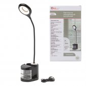 Светильник светодиодный настольный 1200mah (черный) Светильник светодиодный настольный 1200mah (черный)