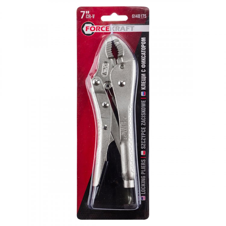 Зажим гейферный с "овальными губками" "Profi" 7"-175мм, в блистере