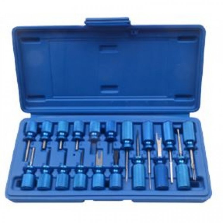 Набор приспособлений для разборки электрических разъемов 19пр., в кейсе