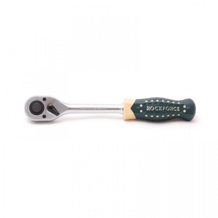 Трещотка реверсивная с противоскользящей пластиковой ручкой 1/2" (45зуб.)