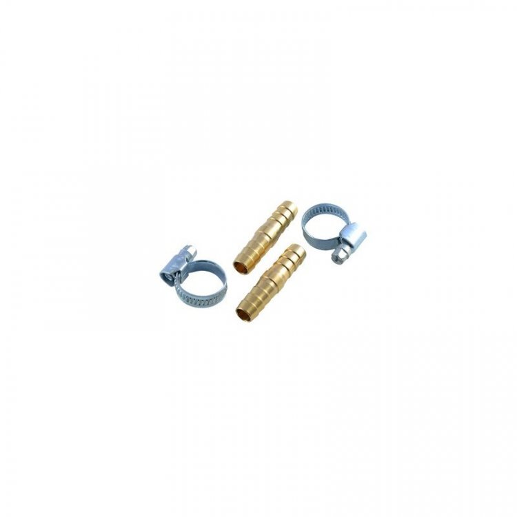 Соединитель "елочка"+"елочка" 12мм x 12мм  ( к-т 2 шт. + хомуты для крепежа) в блистере