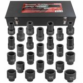 Набор головок ударных глубоких 25пр. 1" 12гр. (17,19,21,22мм 4-гранные под футорку;17,19,21,22,24,27,30,32,33,34,36,38,41,46,50,52,55,60,65,70,75мм) Набор головок ударных глубоких 25пр. 1" 12гр. (17,19,21,22мм 4-гранные под футорку;17,19,21,22,24,27,30,32,33,34,36,38,41,46,50,52,55,60,65,70,75мм)