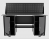 Верстак двухтумбовый с экраном, серый 1800*700 Garopt, GT1800DDPP.grey Верстак двухтумбовый с экраном, серый 1800*700 Garopt, GT1800DDPP.grey