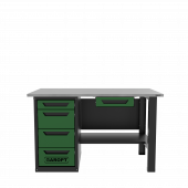 Верстак с ящиком однотумбовый 4 ящика, зеленый 1400*700 Garopt, GT1400STY1Y4.green