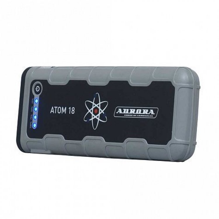ATOM 18 пусковое устройство нового поколения 12В, 18000мАч, 66.6Вт*ч, 300/600А
