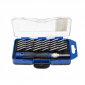Отвертка-битодержатель телескопическая  с комплектом бит, 31пр.в пластиковом футляре