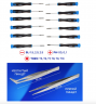 Набор отверток ювелирных с пинцетами 14пр.(SL: 1.5, 2.0, 2.5 PH: 00, 0 ,1 TORX: T5, T6, T7, T8, T9, T10), в пластиковом держателе