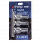 Набор Головок-бит SPLINE с отверстием 1/2'',3пр. (L-60мм,M14, M16, M18) Набор Головок-бит SPLINE с отверстием 1/2'',3пр. (L-60мм,M14, M16, M18)