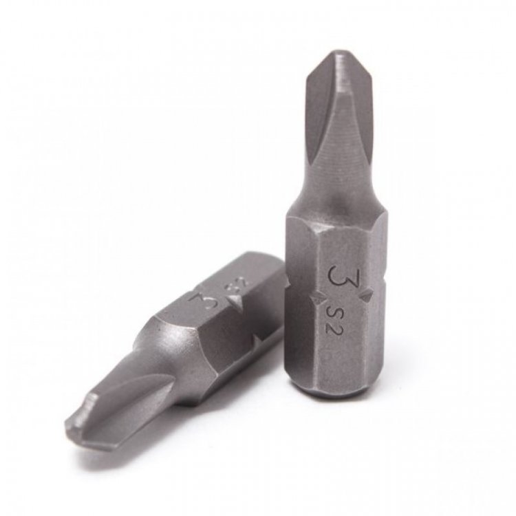 Бита 3-лучевая №1х25мм,1/4"