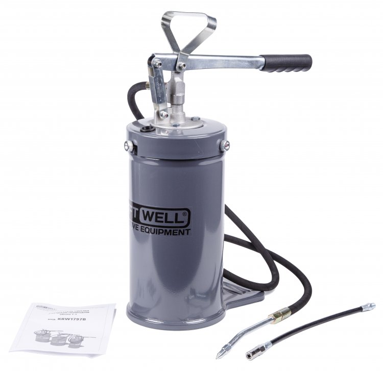 Нагнетатель солидола с ручным приводом 5 л Нагнетатель солидола с ручным приводом 5 л