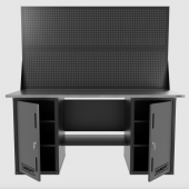 Верстак двухтумбовый с двумя экранами, серый 1800*700 Garopt, GT1800DDPP2.grey Верстак двухтумбовый с двумя экранами, серый 1800*700 Garopt, GT1800DDPP2.grey