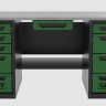 Верстак с ящиком двухтумбовый 4 ящиков /5 ящиков 1800*700 зеленый GAROPT, GT1800Y1Y4Y5.green Верстак с ящиком двухтумбовый 4 ящиков /5 ящиков 1800*700 зеленый GAROPT, GT1800Y1Y4Y5.green