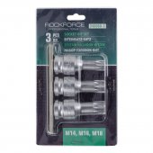 Набор Головок-бит SPLINE с отверстием 1/2'',3пр. (L-60мм,M14, M16, M18) Набор Головок-бит SPLINE с отверстием 1/2'',3пр. (L-60мм,M14, M16, M18)