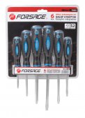 Набор отверток магнитных "Profi" 6пр.(SL:5.5х100,6.5х125,8.0х150мм; PH:1х75,2х100,3х125мм)в блистере