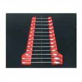 Набор ключей комбинированных трещоточных, 13пр. (8-19, 21, 22мм) в ложементе