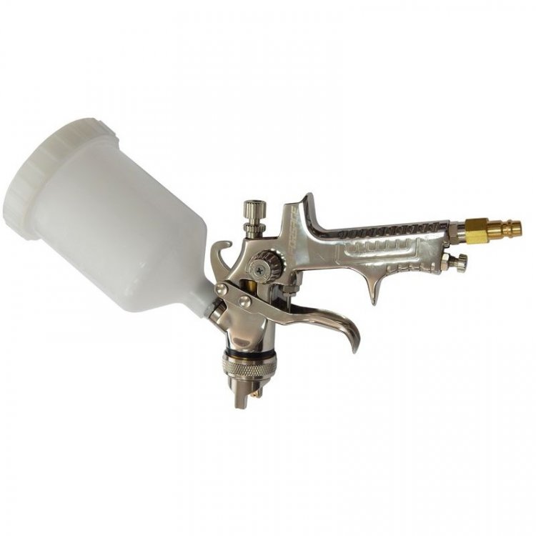 Краскораспылитель с верхним пластиковым бачком (бачок 600мл, сопло 1.4мм, 249-320л/мин)