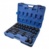 Набор инструментов ударных 3/4", 24пр.(17,19,21,22,24,27,30,32-36,38,41,46,50мм), в кейсе