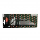 Набор ключей TORX Г-образных экстра длинных с отверстием 7пр.(Т10Н,Т15Н,Т20Н,Т25Н,Т27Н,Т30Н,Т40Н) в пластиковом держателе Набор ключей TORX Г-образных экстра длинных с отверстием 7пр.(Т10Н,Т15Н,Т20Н,Т25Н,Т27Н,Т30Н,Т40Н) в пластиковом держателе