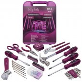 Набор инструментов 135пр.(шарнирно-губцевый,отвертки,биты,молоток,рулетка,расходник)в кейсе