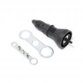 Адаптер-заклепочник для дрели (2.4, 3.2, 4.0, 4.8мм; min 11Nm, max 1000 об/мин), в блистере