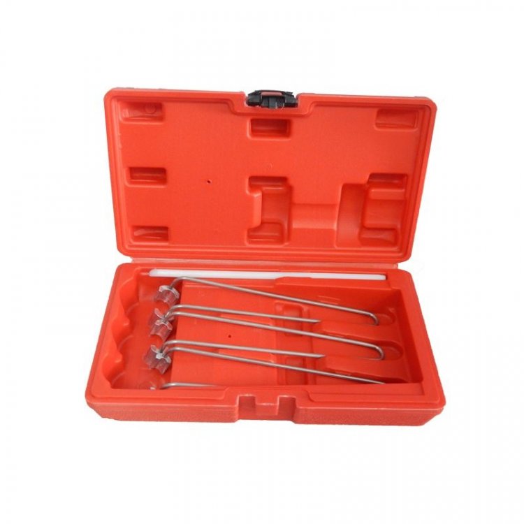 Набор щипцов магнитных для установки/извлечения сухарей клапанов 4пр., в кейсе