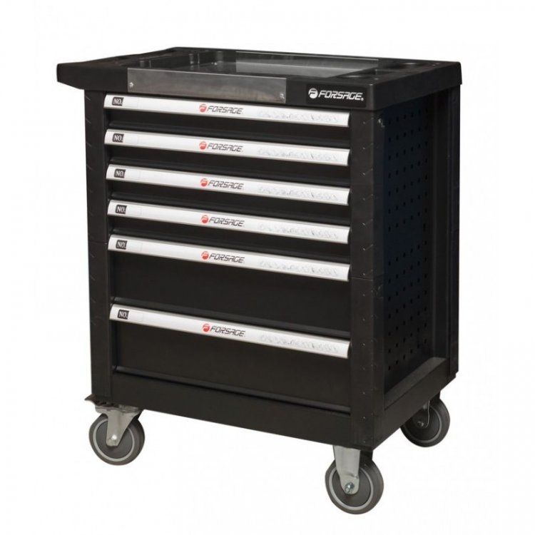 Тележка 6 полок(черная)с пластиковой защитой корпуса и металлической крышкой+2боковые перфорации,460х770х900(полки:65х400х530-4шт,140х400х530мм-2шт) Тележка 6 полок(черная)с пластиковой защитой корпуса и металлической крышкой+2боковые перфорации,460х770х900(полки:65х400х530-4шт,140х400х530мм-2шт)