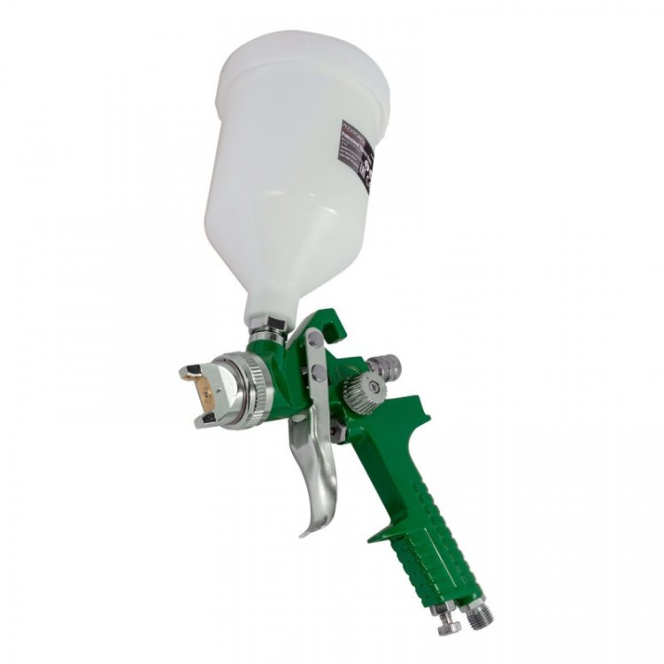 Краскораспылитель с верхним пластиковым бачком (600мл,1.4мм,2.0-3.5Bar,240-300л/мин) Краскораспылитель с верхним пластиковым бачком (600мл,1.4мм,2.0-3.5Bar,240-300л/мин)