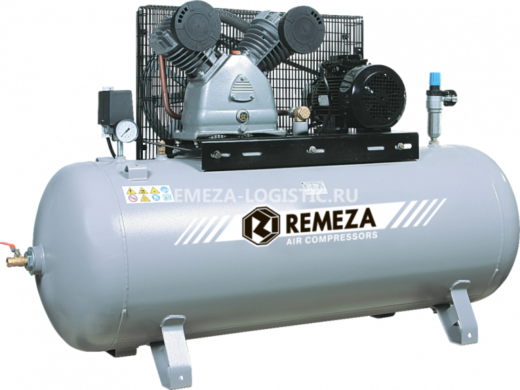 Компрессор поршневой 270.LB50-5.5 REMEZA (Белоруссия): 880 л/мин., 10 бар, ресивер 270 л., 5,5 кВт, 380В, габариты без упак. 1660х515х1100 мм, 185 кг.