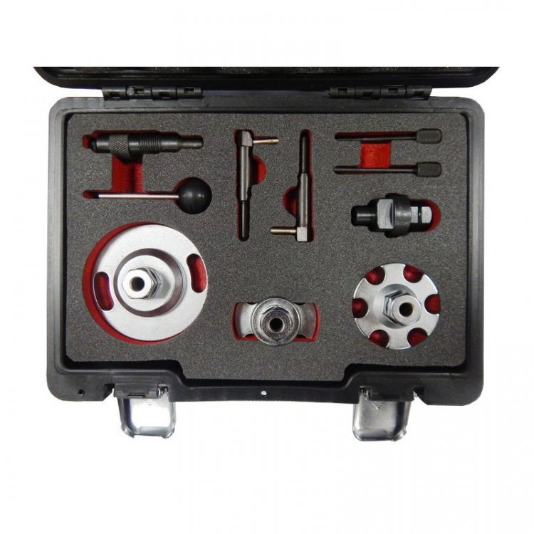 Набор фиксаторов для обслуживания двигателей группы VAG 2,7/3,0 TDI (Audi A4, A5, A6, A8 , Q5, Q7; VW Toareg, Phaeton) Набор фиксаторов для обслуживания двигателей группы VAG 2,7/3,0 TDI (Audi A4, A5, A6, A8 , Q5, Q7; VW Toareg, Phaeton)