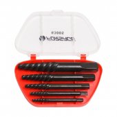 Набор экстракторов резьбы 5пр.(М3-М18; Ø:3-6мм, 6-8мм, 8-11мм, 11-14мм, 14-18мм), в пластиковом футляре Набор экстракторов резьбы 5пр.(М3-М18; Ø:3-6мм, 6-8мм, 8-11мм, 11-14мм, 14-18мм), в пластиковом футляре