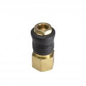 Быстроразъем пневматический с клапаном, внутренняя резьба 1/2" (ONE TOUCH) в пластиковом держателе Быстроразъем пневматический с клапаном, внутренняя резьба 1/2" (ONE TOUCH) в пластиковом держателе