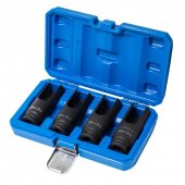 Набор головок разрезных для дизельных форсунок, 4пр.(L-100мм, 25,27,29,30мм), в кейсе Набор головок разрезных для дизельных форсунок, 4пр.(L-100мм, 25,27,29,30мм), в кейсе
