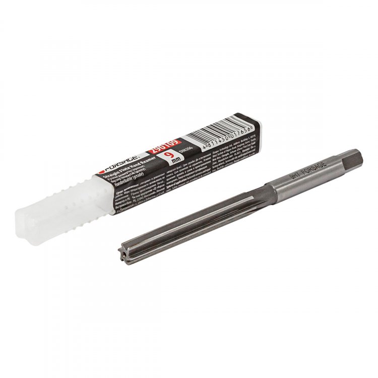 Развертка ручная (прямая) 9мм Profi, в пластиковом футляре