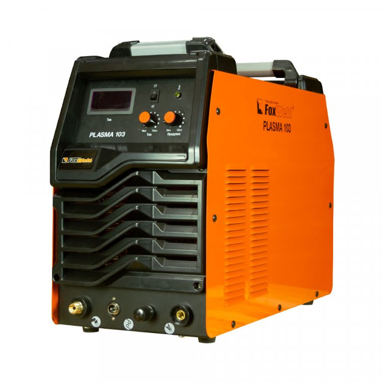 Аппарат плазменной резки Plasma 103 - Индустриальная 100А установка. Способная прорезать сталь до 35мм, а также справляться со всеми сплавами металлов: алюминий, медь и др. Высокочастотный поджиг дуги. Встроенная термозащита. 2T/4T. Работа от сети 38