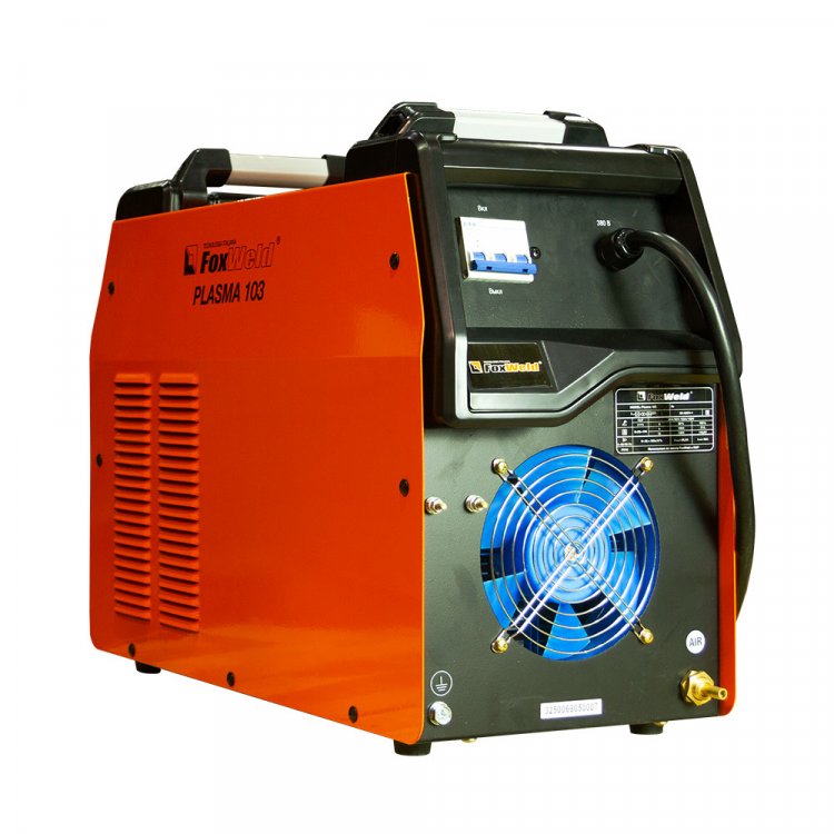 Аппарат плазменной резки Plasma 103 - Индустриальная 100А установка. Способная прорезать сталь до 35мм, а также справляться со всеми сплавами металлов: алюминий, медь и др. Высокочастотный поджиг дуги. Встроенная термозащита. 2T/4T. Работа от сети 38