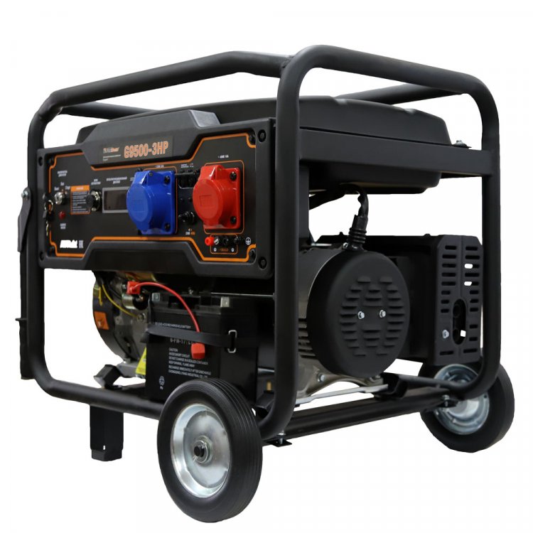 Бензиновый генератор FoxWeld Expert G9500-3 HP -  	 Бензиновый электрогенератор предназначен для выработки как однофазного электрического тока напряжением 400 В и частотой 50 Гц,          так и трёхфазного электрического тока напряжением 400 В и част