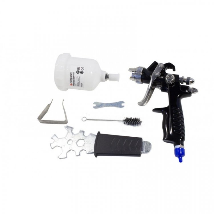 Краскораспылитель с верхним пластиковым бачком (100мл,1.0мм,2.0Bar,80-130л/мин) Краскораспылитель с верхним пластиковым бачком (100мл,1.0мм,2.0Bar,80-130л/мин)