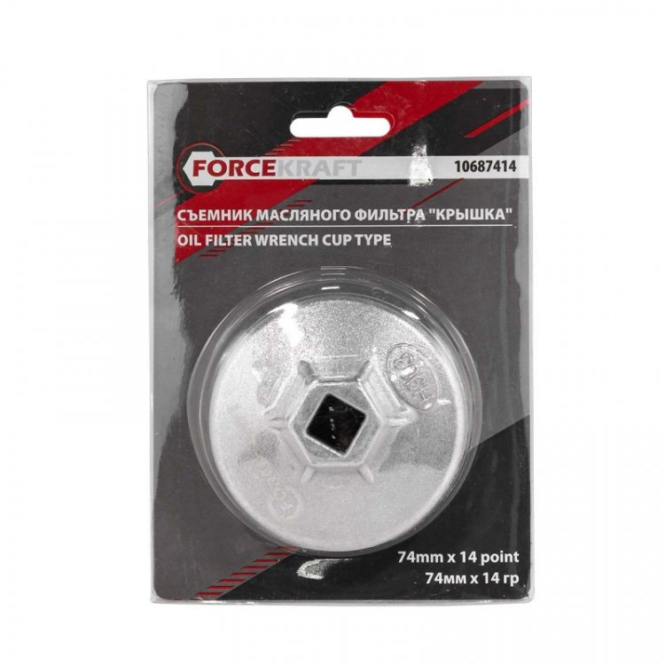 Cъемник масляного фильтра (крышка) 74мм х 14гр