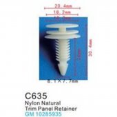 Клипса для крепления внутренней обшивки а/м GM пластиковая (100шт/уп.) Клипса для крепления внутренней обшивки а/м GM пластиковая (100шт/уп.)