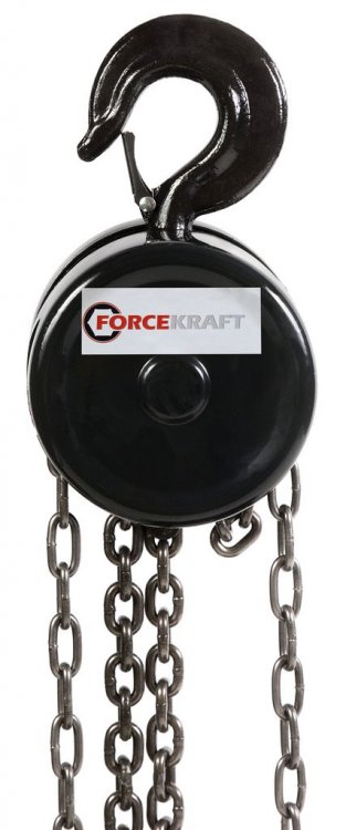 Лебедка механическая подвесная с фиксацией цепи натяжения, 1т (длина цепи - 2.5м) в кейсе Лебедка механическая подвесная с фиксацией цепи натяжения, 1т (длина цепи - 2.5м) в кейсе